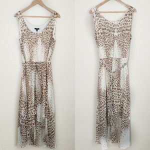 JBS High Low Cheetah Print Asymmetrical dress Size 12